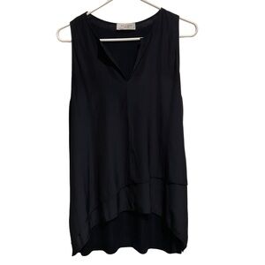 Lola & Sophie Layered Blouse Sleeveless Navy‎ Blue